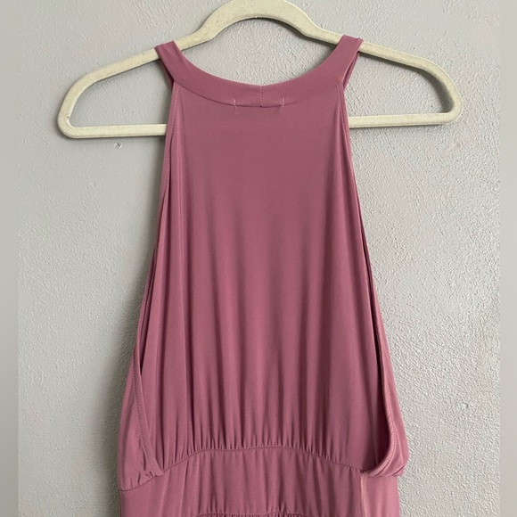 Gilli Maxi Dress Size Medium Pink Halter Stretchy Comfort Wedding Party Workwear - Picture 7 of 9